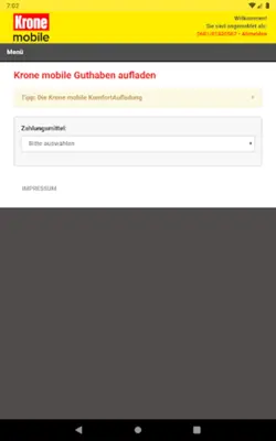 Krone mobile android App screenshot 1